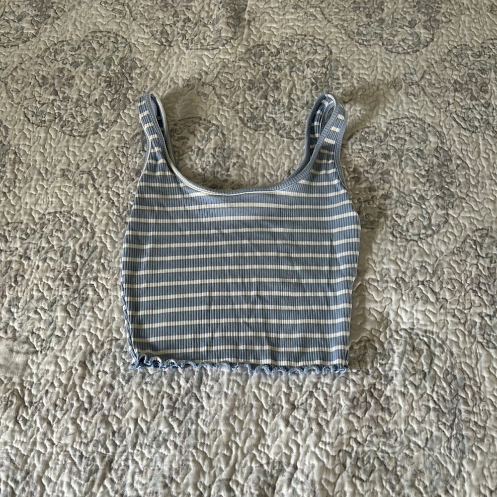 CROPPED STRIPED TANK